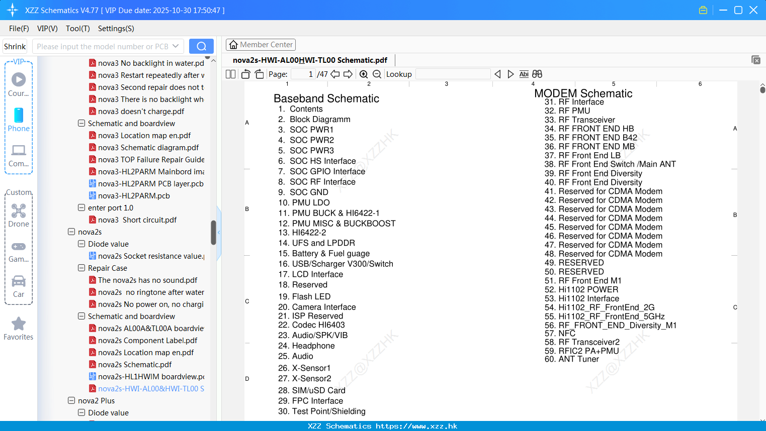 Huawei Nova2s-HWI-AL00&HWI-TL00 Schematic